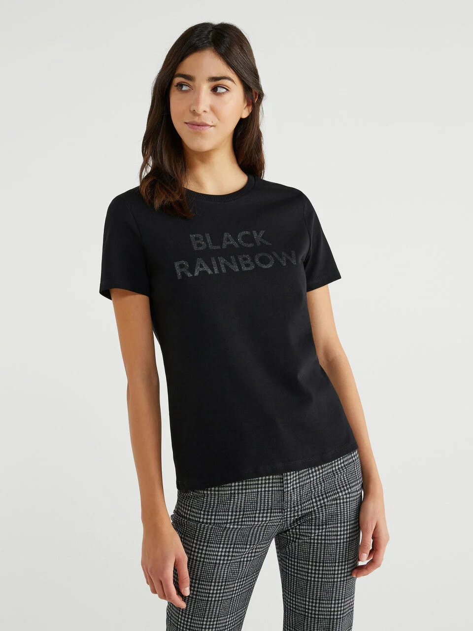 Camiseta estampada con glitter