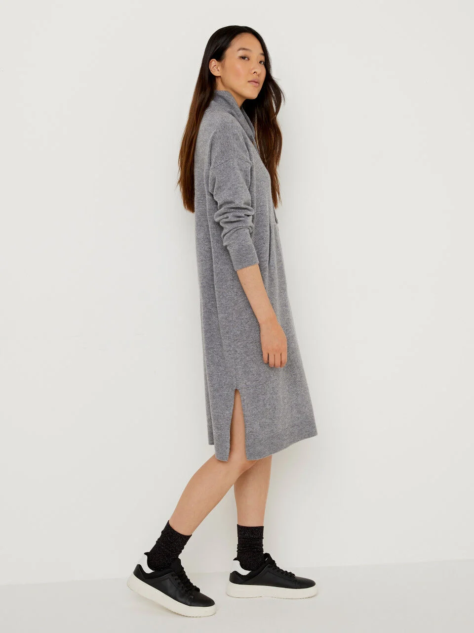 Vestido de punto con bolsillo